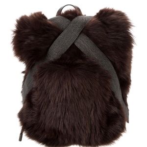 Brunello Cucinelli faux fur backpack